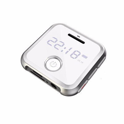 

HBNKH USB Mini MP3 Music Player Metal Portable Watch Band HIFI MP3 Player Running Sports FM Radio LCD Screen Support TF Card