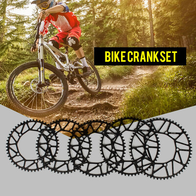 

Bike Cycling Bicycle Hollow Chainring Single Crank Wheel Folding Bike Crankwheel Crankset BCD 130MM 5 Holes Crankset 50T 52T 5