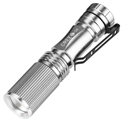 

CREE XPE Q5 600Lm 14500 AA Zooming LED Flashlight
