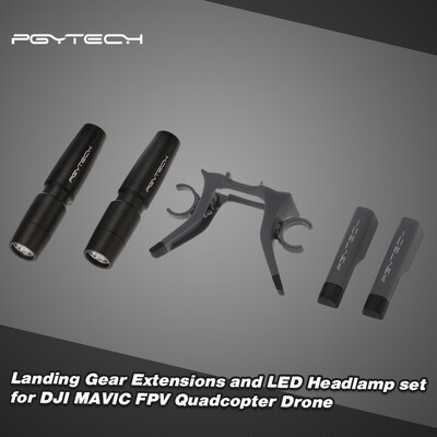 

PGYTECH Landing Gear Extensions&LED Headlamp set for DJI MAVIC Pro FPV Quadcopter Drone
