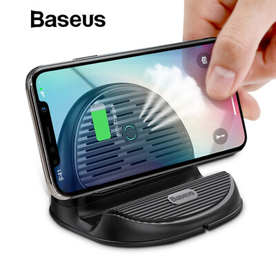 

Baseus 2 in 1 10W Fast Wireless Charger With Phone Holder for iPhone  XR X 8 Samsung S9 S9 S8 Xiaomi Wireless Charging