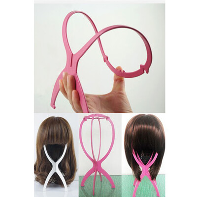 

Hot Mannequin Dummy Head Folding Hair Holder Wig Display Stand Bracket Support Air Dry