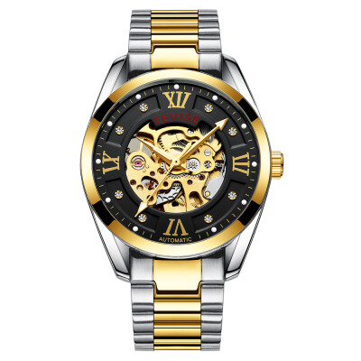 

TEVISE 795D Business Men Automatic Mechanical Watch Fashion Casual Stainless Steel Strap Male Wristwatch