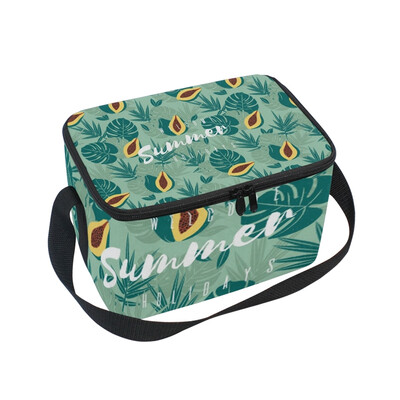 

ALAZA Lunch Box Insulated Lunch Bag Large Cooler Tote Bag Welcome Summer for Men Women Girls Boys