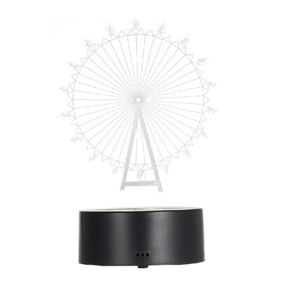 

3D Visual Illusion Lamp Transparent Acrylic Night Light 7 Color Changing LED Lamp 15