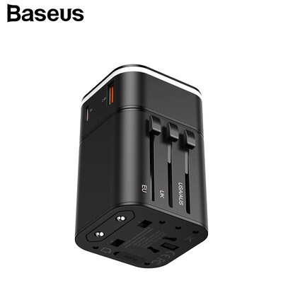 

Baseus All in one 18W Qi Charging USB Charger Portable Travel EUUSUK PD 30 Fast Charging for Phone Ipad Mac Book