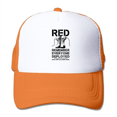 

Red Friday Remember Everyone Deployed Summer Sun Protection Mesh Cap Baseball Hat Cap Adjustable