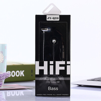

Foreign trade JY-Q20 in-ear mobile phone headset with is boxed MIC compatible Android Apple universal headphones