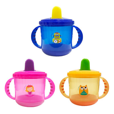 

Baby Spout Sippy Cup With Handle Transition Trainer Cup For nfant Toddlers Child Kids BPA Free Random Color
