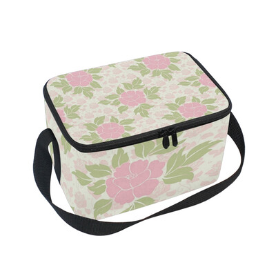 

ALAZA Lunch Box Insulated Vintage Roses Lunch Bag Large Cooler Tote Bag for Men Women