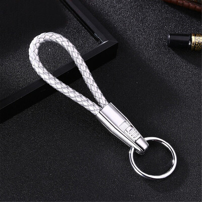 

New LeatherMetal Car-Styling Keychain Car&Home Key Ring Holder Housekeeper for Nissan Bmw Honda Skoda VW KIA Hyundai Toyota