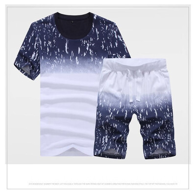 

Mens New 2 Pieces Casual Suit Fashion Unisex Polo ShirtsShorts Leisure Suit for Men And Women M-4XL 229