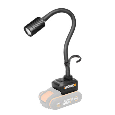

WORX household lithium battery lighting WX0289 rechargeable LED desk lamp night light outdoor lamp multi-function portable universal snake light hardware power tools