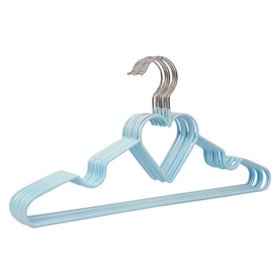 

Huiyi hanger dipping drying rack non-slip increase bold hanger shoulder wet&dry heart-shaped adult children clothes hanging clothes props 10 Pack HY-X108