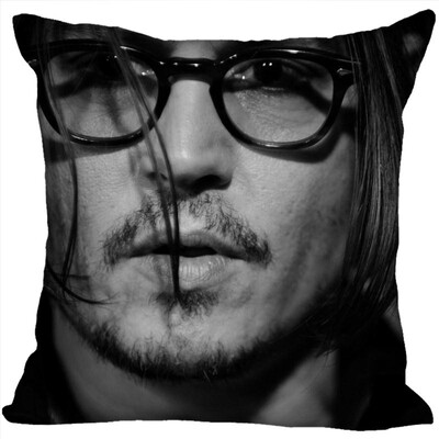 

Johnny Depp Hot Sale Pillow Case High Quality New Years Pillowcase Decorative Pillow Cover For Wedding Decorative Christmas 35x35CM 35x35CM