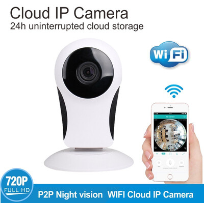 

720P HD WIFI network PTZ home security camera SD card video storage voice intercom