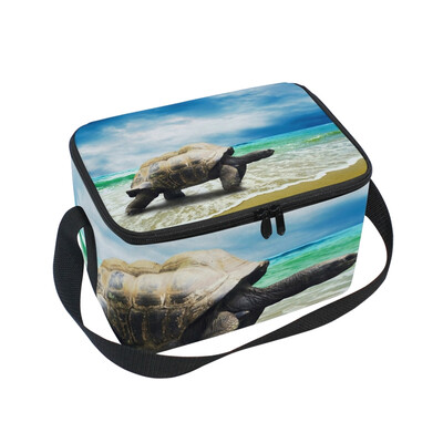 

ALAZA Lunch Box Insulated Animal Turtle Lunch Bag Large Cooler Tote Bag for Men Women