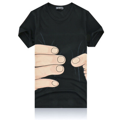 

print hand casual mens o-neck t shirts fashion mens tops men T-shirt short sleeve men tshirt 2019