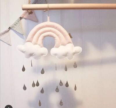 

Children s home creative cloud raindrop decoration tent accessories fabric bedside Pendant