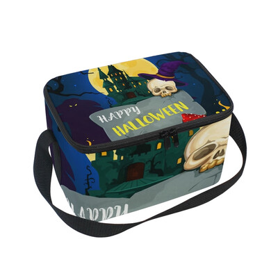 

ALAZA Lunch Box Insulated Lunch Bag Large Cooler Greeting Card For Halloween Tote Bag
