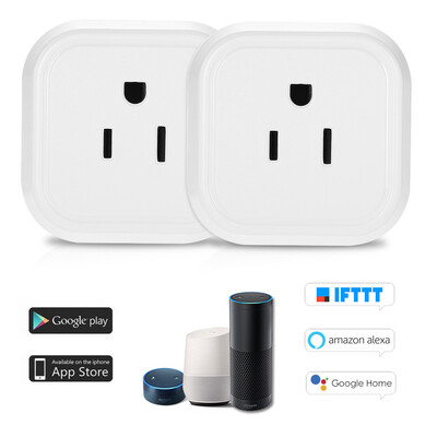 

Mini Wifi Smart Plug with OnOff Switch Support Phone App Control Anywhere&Anytime Timing Function Voice Control for Amazon A