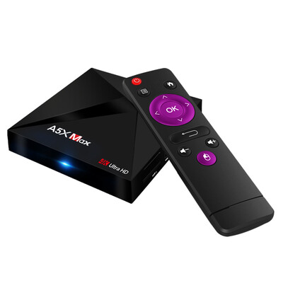 

A5X Max Smart Android 81 TV Box RK3328 4K VP9 H265 HDR10 USB30 4GB 16GB Mini PC DLNA Miracast WiFi LAN Bluetooth 40 HD Media