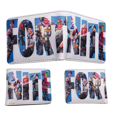

Fortress Night Game Peripheral Purse PU Leather Embossed Short Student Wallet Birthday Gift