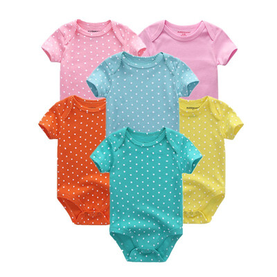 

Kiddiezoom 6PCS Baby Girls Clothes Bodysuits Cotton 0-12M Sleepwear For Babies Baby Boys Clothes Rompers Jumpsuit Infant Newborn