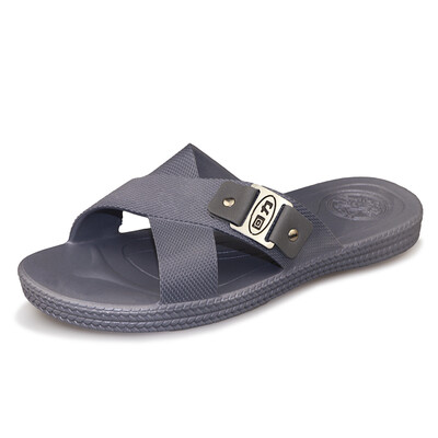 

Warrior Mens Home Indoor Outdoor Bathing Beach Sandals&Slippers 3265 Gray 40 Small
