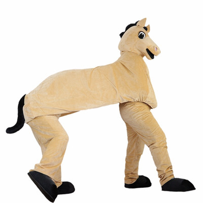 

LangtengDouble People Horse Mascot Costume Cartoon Cosplay Party Halloween Christmas Festival Performance