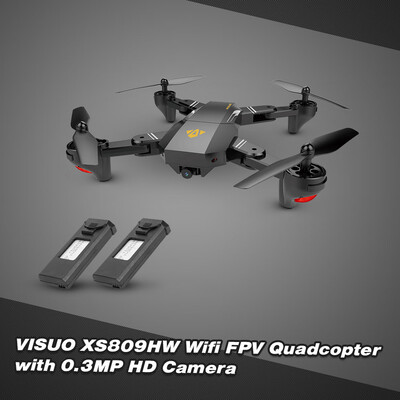 

VISUO XS809W Wifi FPV 03MP Camera Foldable 24G 6-Axis Gyro Selfie Drone RC Quadcopter G-Sensor RTF