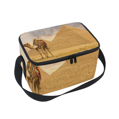 

ALAZA Lunch Box Great Pyramid Of Giza Insulated Lunch Bag Large Cooler Tote Bagfor Men Women