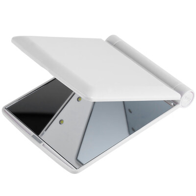 

Makeup Cosmetic Folding Portable Compact Pocket Mirror with 8 LED Lights Lamps