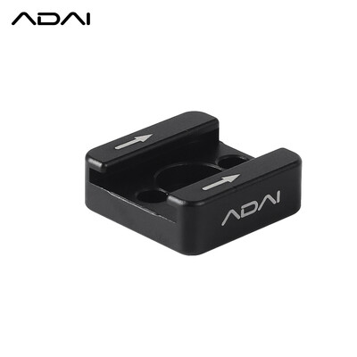 

ADAI Universal Cold Shoe Mount Adapter Base Bracket with Mounting Screws for LED Light Microphone On-camera Flash