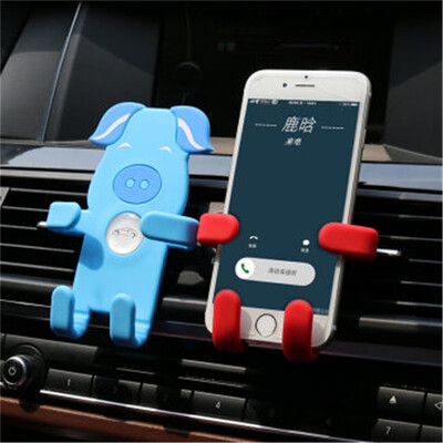 

Car Phone Holder Cute pig cartoon series Universal Car Holder in Car Air Vent Mount Smartphone Cell Support Gifts