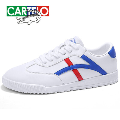 

Cartier crocodile sports casual mens shoes Korean fashion students running sports lightweight wild 0118 white blue 39