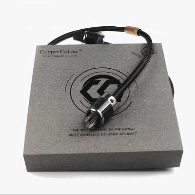 

Copper Colour CC ALPHA audiophile power cable US Schuko Plug Teflon