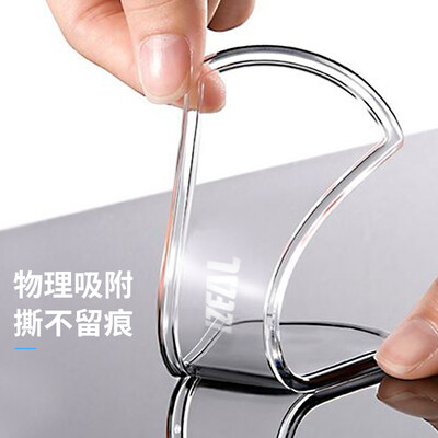 

IZEAL hand-clip nano-slip mat sailor stickers multi-function universal folding lazy bracket car phone holder adsorption pad universal stickers washed repeatedly with bone-shaped transparent