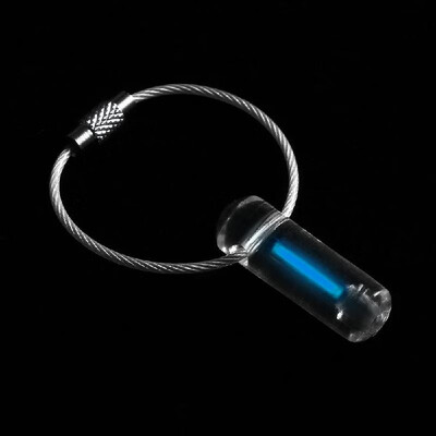 

Acrylic Tritium Self Luminous Key Ring Ultralight Outdoor Glow In The Dark Keychain Ring Emergency Survival Mini Light Lamp