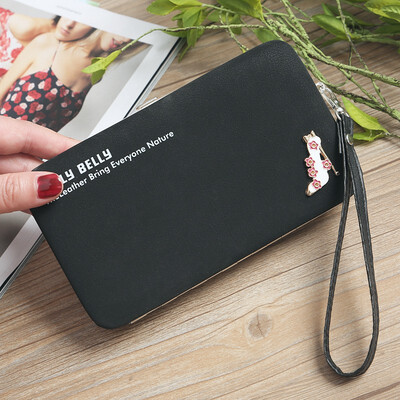

LKX Long Large Capacity Wallets Mobile Phone Woman Purses Female Lady Clutch Pocket High-heeled Shoes Case Student Card Holder