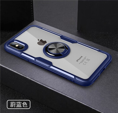 

Back Cover For iPhone X XS Case Car Holder Stand PC TPU Ring Suction Scratchproof Bracket Made in Germany
