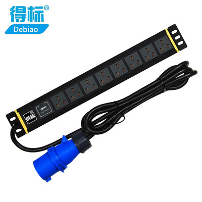 

Won standard pdu cabinet socket air conditioning plug-in board plug row GB hole 32A lightning protection 8 GL-7628