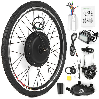 

26x175 Electric Bike Conversion Kit Bike Rear Wheel Hub Motor Kit 48V 1500W Powerful E-Bike LCD Display Motor Kit Brushless Con