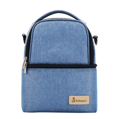 

Insulated Breastmilk Cooler Backpack Electric Breast Pump Bag 2 Compartments Baby Bottle Bag Lunch Tote For Nursing Mom Work Panic