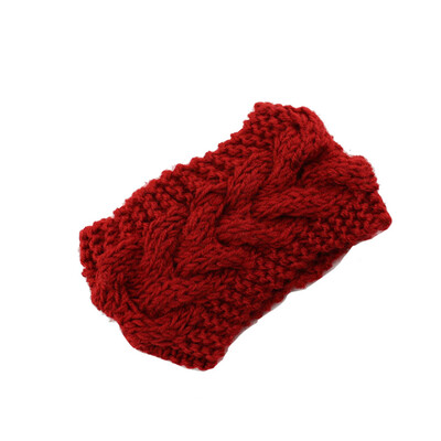 

Winter Fashion Women Knitted Turban Headbands Solid Color Warm Crochet Headwrap Wide Ear Warmer Hairband Hair Accessories 22