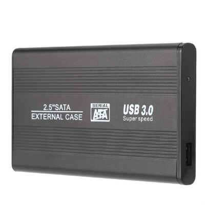 

Portable Superspeed USB 30 HDD SSD SATA External Aluminum 25" Hard Drive Disk Box Enclosure Case Up To 1TB Free Bag N0S5N6U0