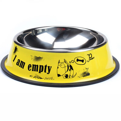 

5 Size Stainless Steel Color Spray Paint Pet Dog Bowls sport travel Pet dog cat food feeder Outdoor Drinking Water Fountain pet
