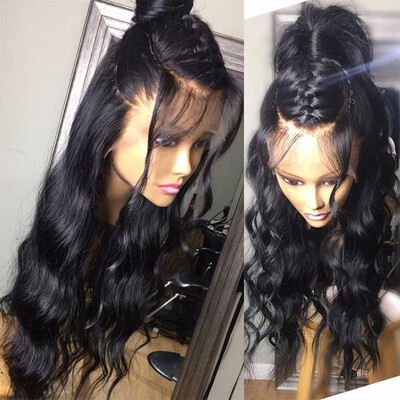 

European Virgin Human Hair Full Lace Wig With Baby Hair Natural Color Glueless Wet Wavy Remy Hair Wig For Black Women Preplucked