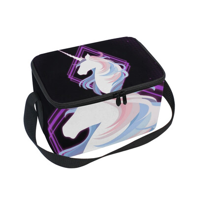 

Lunch Box Insulated Lunch Bag Large Cooler Magical Unicorn Tote Bagfor Kids Men Women