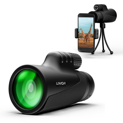 

Lixada 10x42 Wide Angle Monocular Scope Camping Telescope with Tripod&Phone Holder for Traveling Bird Watching